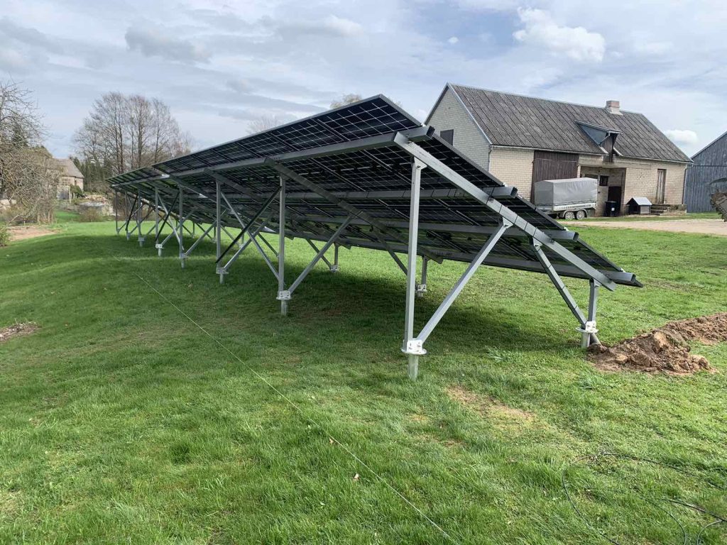 13,44kW antžeminė saulės elektrinė Skuodo r.