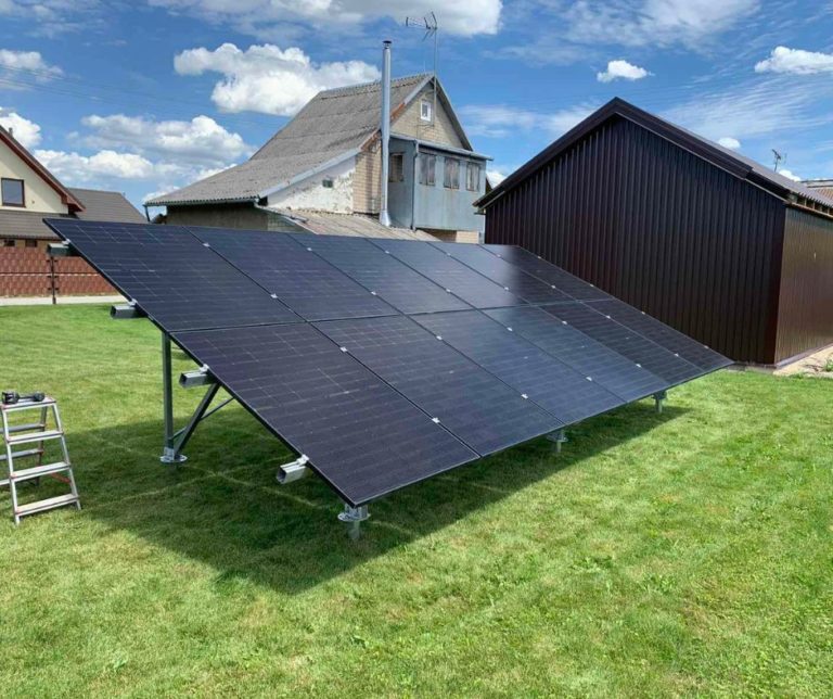 5 kW antžeminė saulės elektrinė