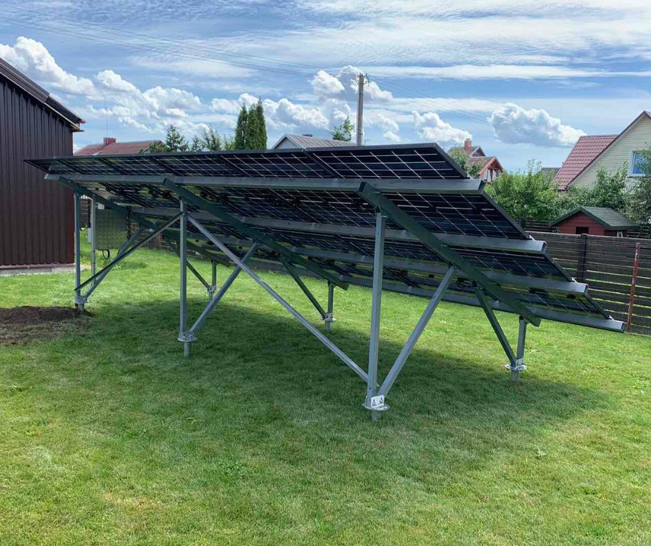 5 kW antžeminė saulės elektrinė