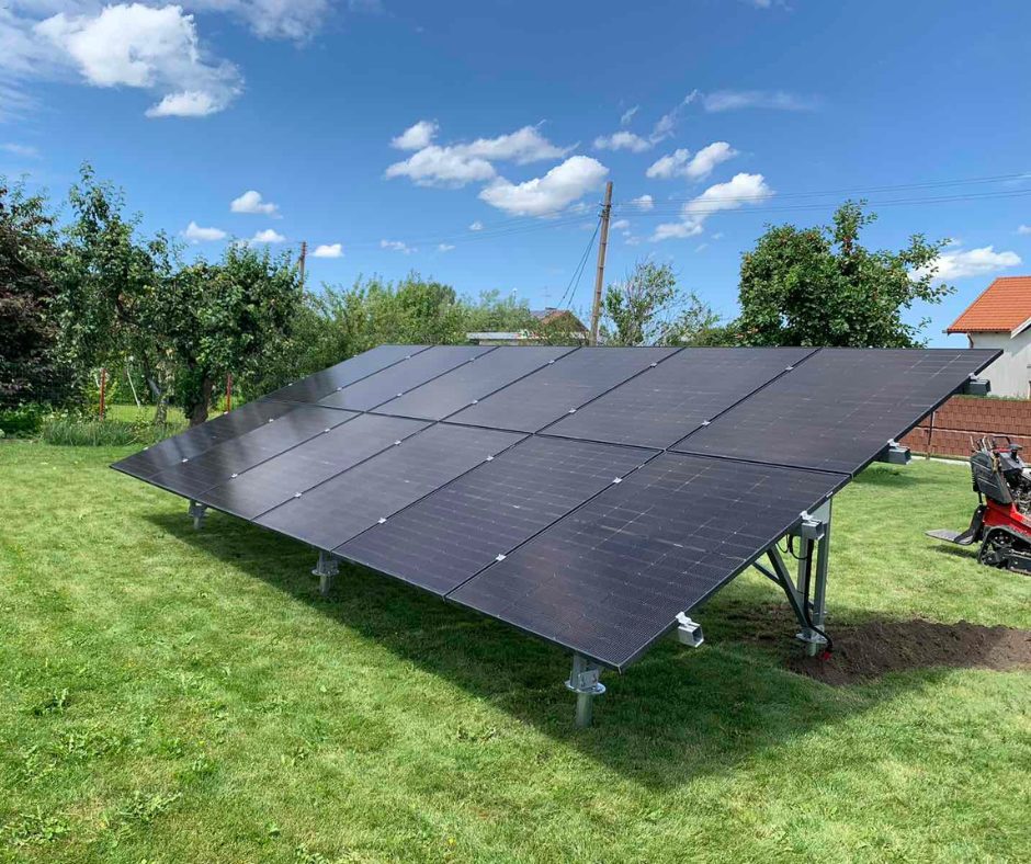 5 kW antžeminė saulės elektrinė