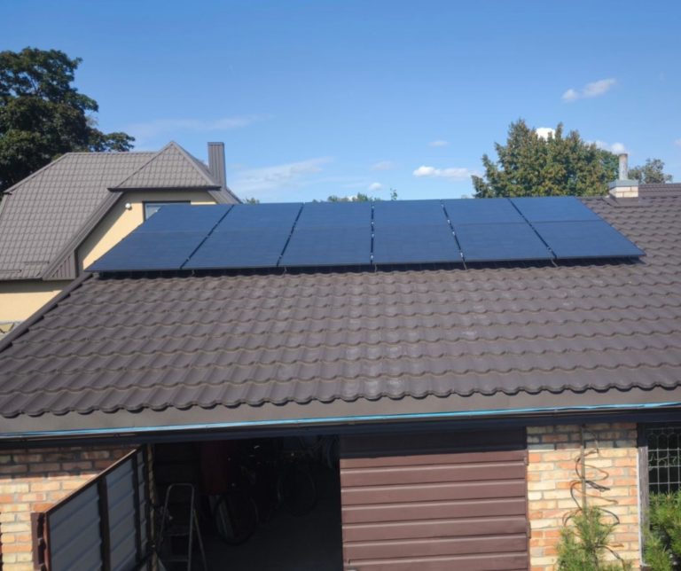 5,28 kW saulės elektrinė Šiauliuose