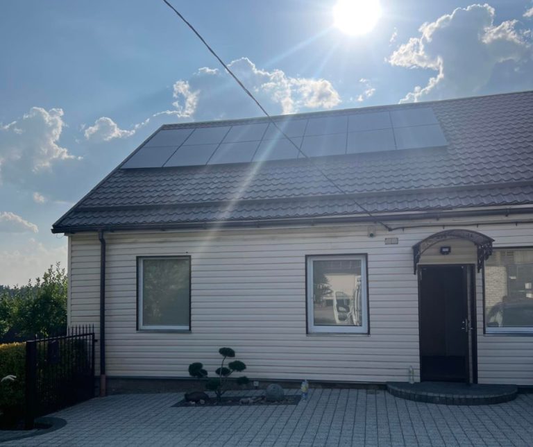 5,28 kW saulės elektrinė Kelmės rajone