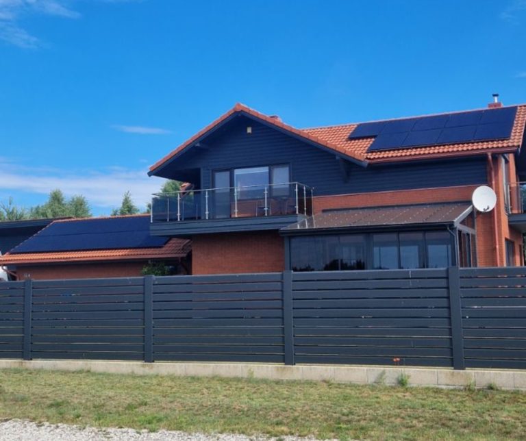 10 kW saulės elektrinė Klaipėdoje