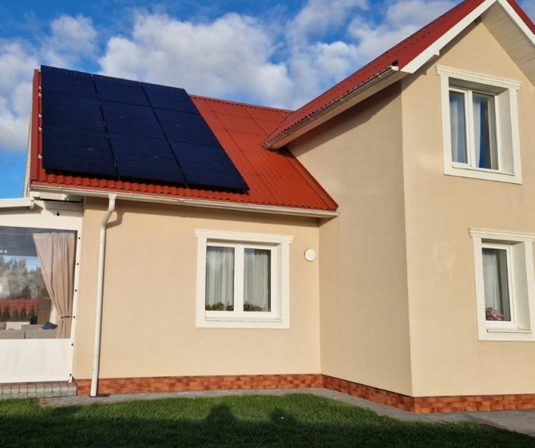 6,6 kW Saulės elektrinė Kretingos rajone