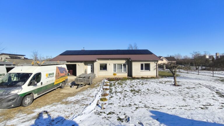 13,44 kW saulės elektrinė Joniškyje