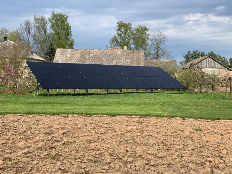 10 kW antžeminė elektrinė Joniškio rajone