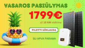 pasiulymas 10 kW už 1799Eur