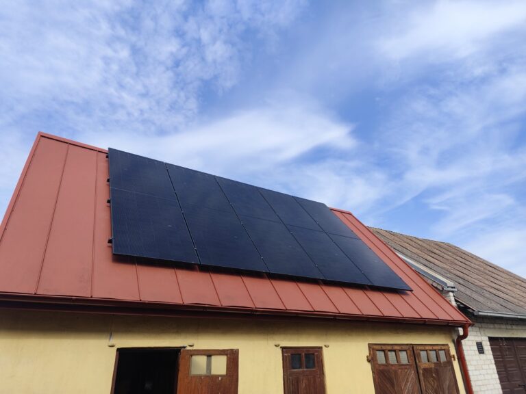 4,55 KW saulės elektrinė Šiauliuose