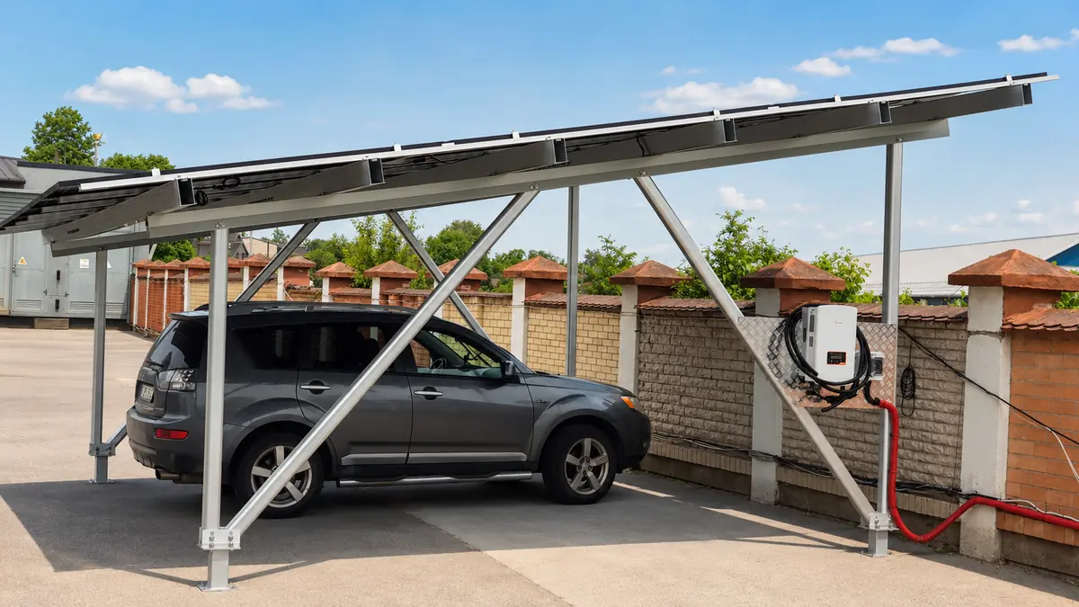 Stoginės automobiliams su saulės elektrine