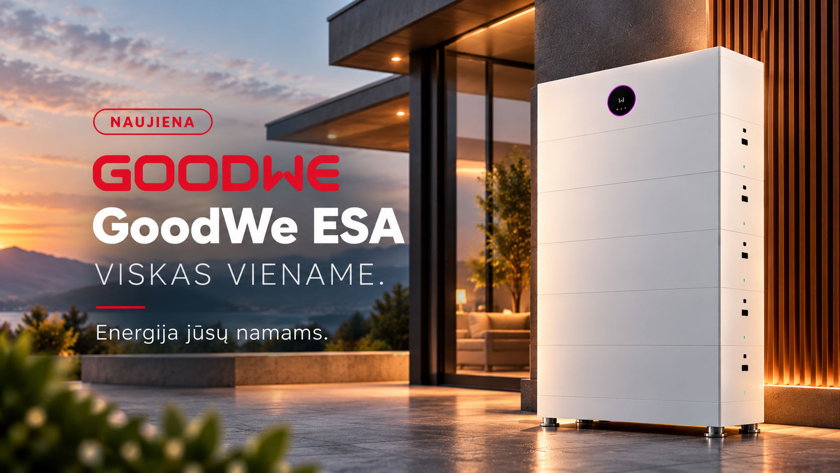 GoodWe ESA All-in-One: išmanus energijos kaupiklis, kuris keičia požiūrį į namų energetiką